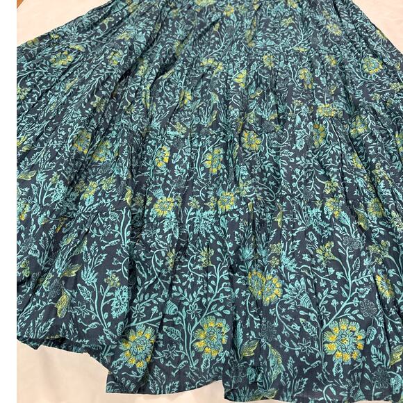 Free People Womens XS Sundrenched Printed Maxi Dress in Neptune Combo Fairy - Picture 4 of 10